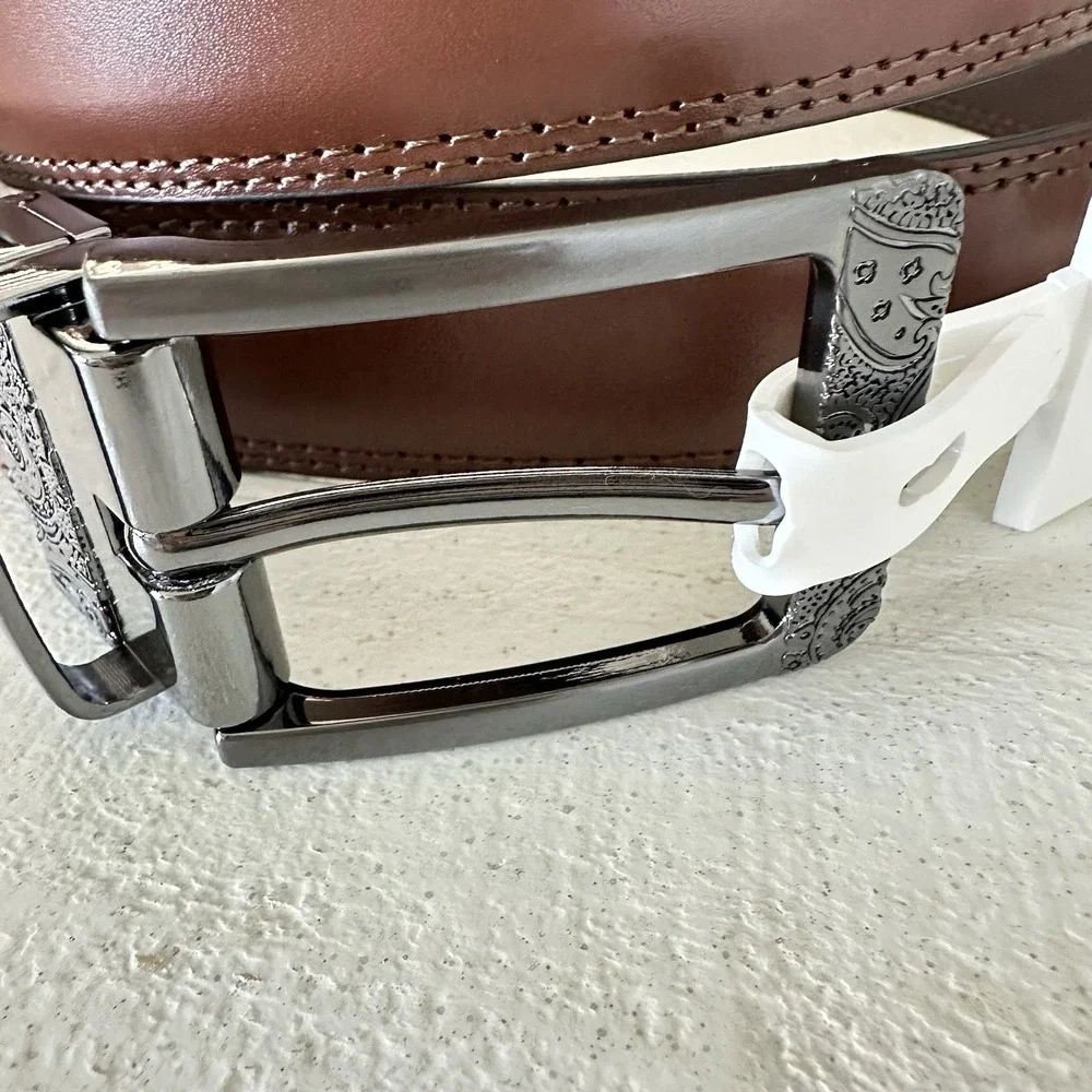 Robert Graham Men's Barolo Leather Reversible Belt‎ Brown/Tan Sz 40 NWT